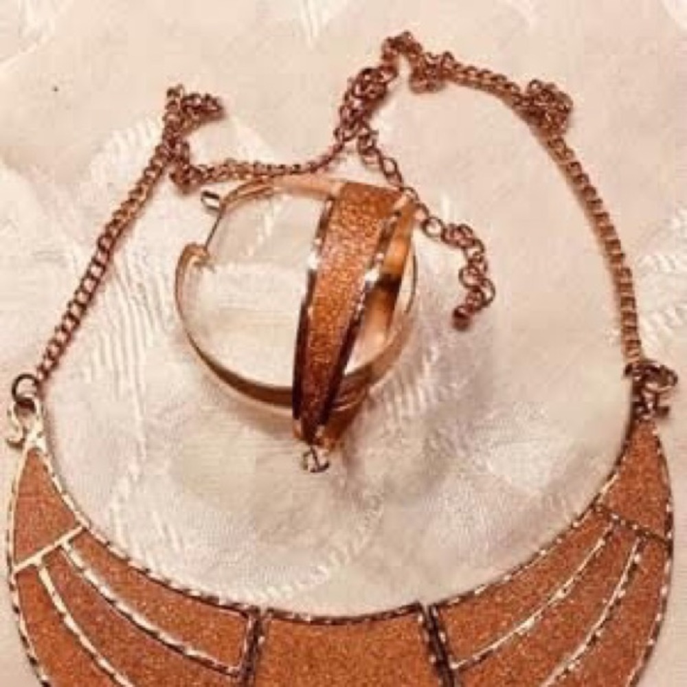 VINTAGE SET with GOLD DUST COPPERTONE